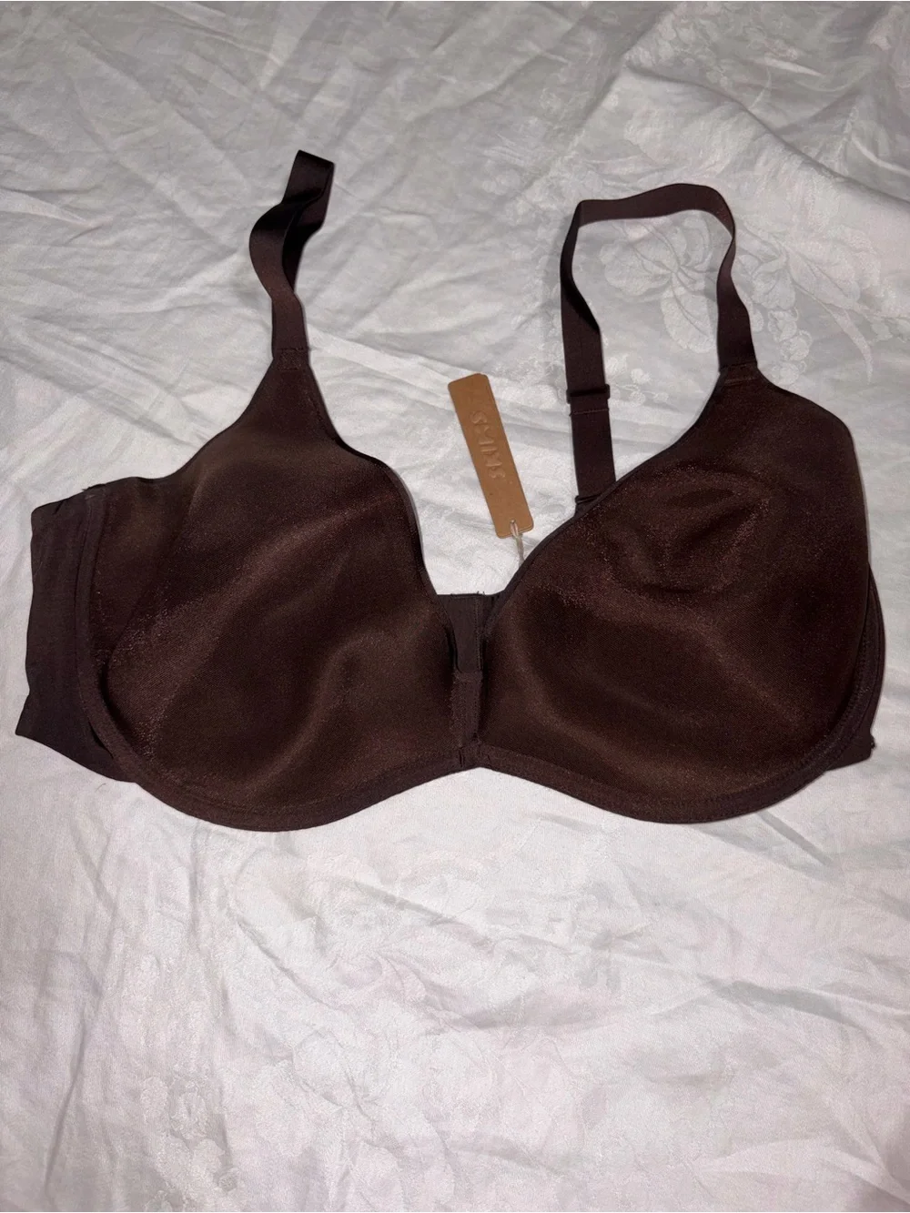 NWT Skims Weightless Scoop Bra espresso Sz 42DD